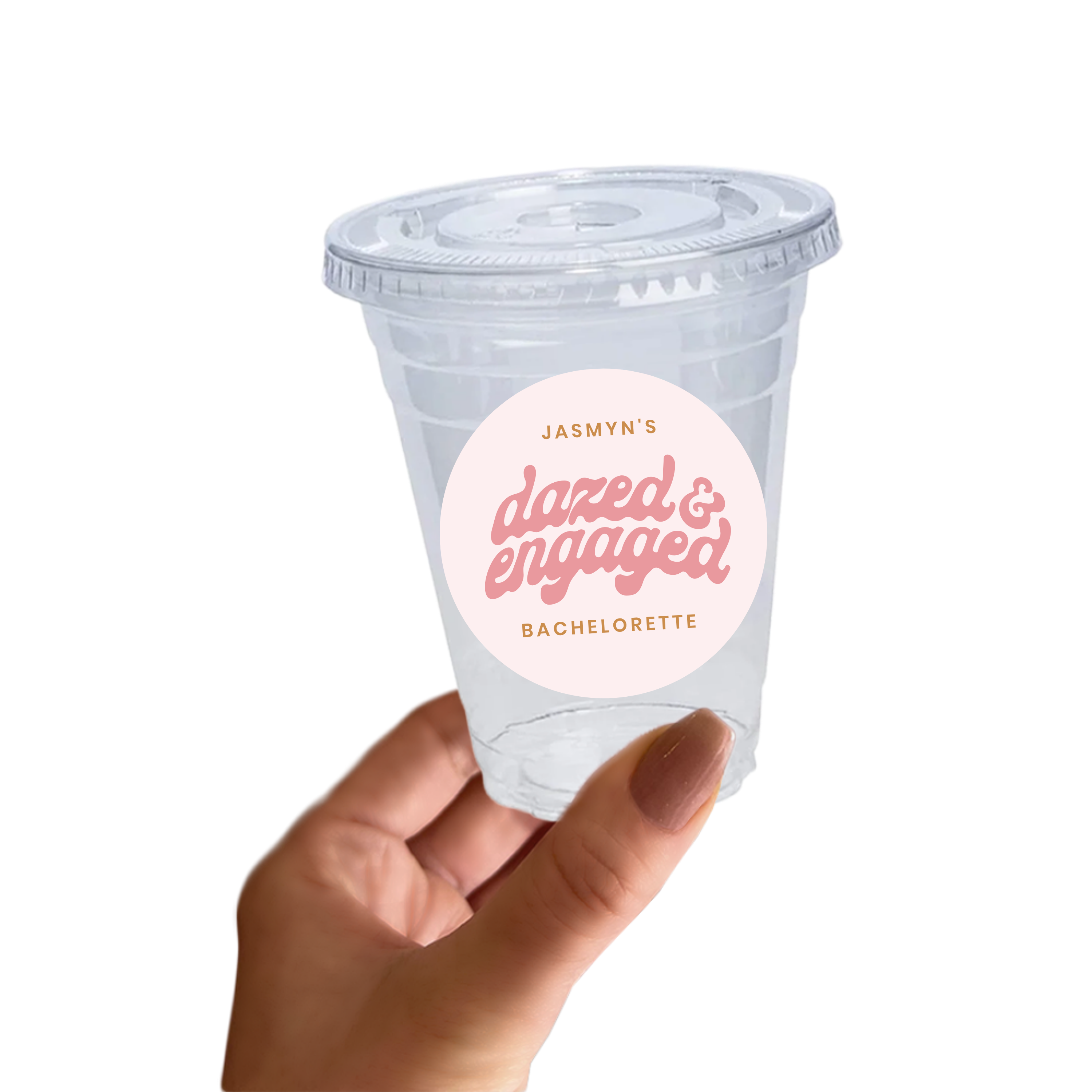 Dazed and Engaged Bachelorette Sticker Cups
