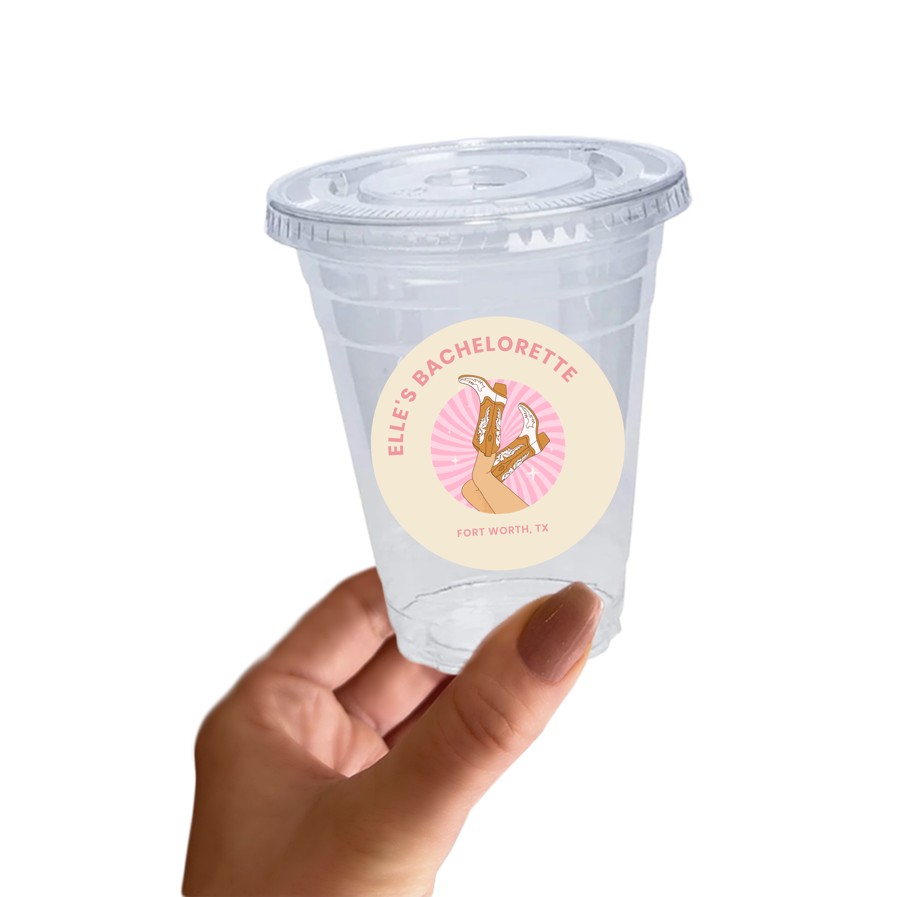 What Would Dolly Do Bachelorette Sticker Cups