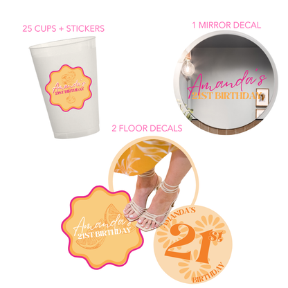 Feelin' Spritzy Birthday Decal Package