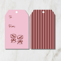 Girly Martini Holiday Hanging Gift Tags | Pack of 8
