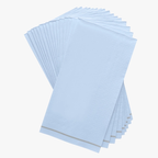 Ice Blue with Silver Guest Paper Napkins | 16 Dinner Napkins