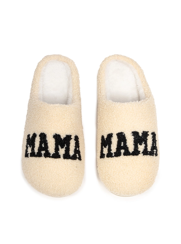 Indoor / Outdoor Slippers - "Mama" - Cream