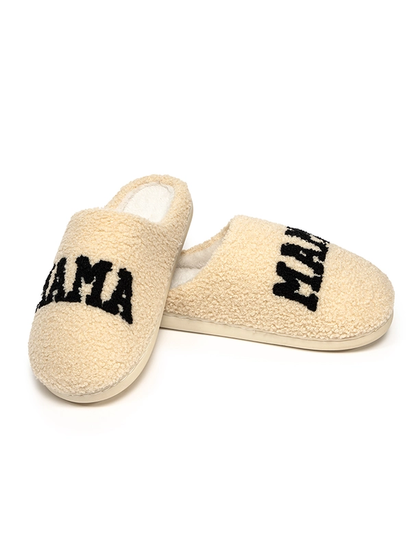 Indoor / Outdoor Slippers - "Mama" - Cream