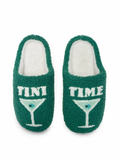 Indoor / Outdoor Slippers - Martini "Tini Time" - Green