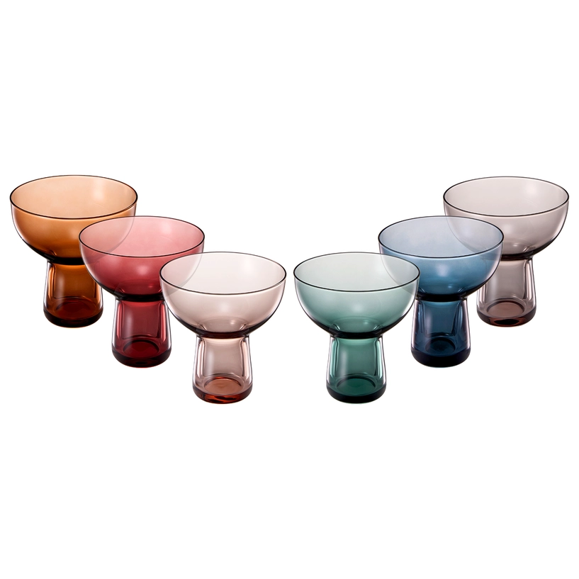 Khen Crystal Stemless Margarita Glasses 10oz | Set of 6