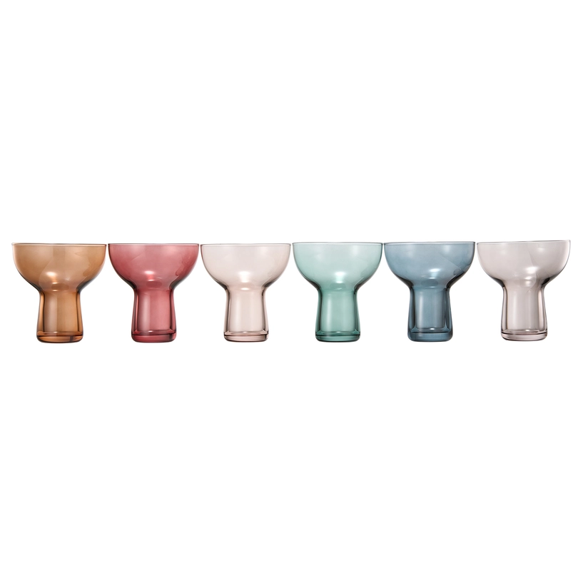 Khen Crystal Stemless Margarita Glasses 10oz | Set of 6