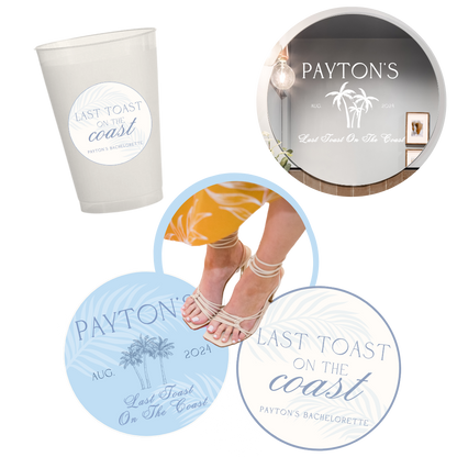 Last Toast On The Coast Bachelorette Decal Package