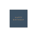 Midnight Blue Signature Happy Birthday Cocktail Napkins