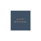 Midnight Blue Signature Happy Birthday Cocktail Napkins
