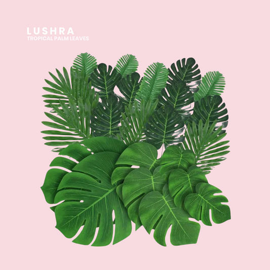 Tropical Palm Leaves and Cane