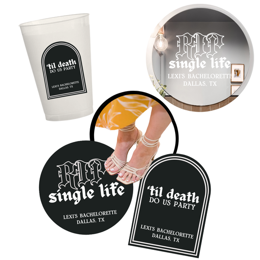 RIP Single Life Bachelorette Decal Package