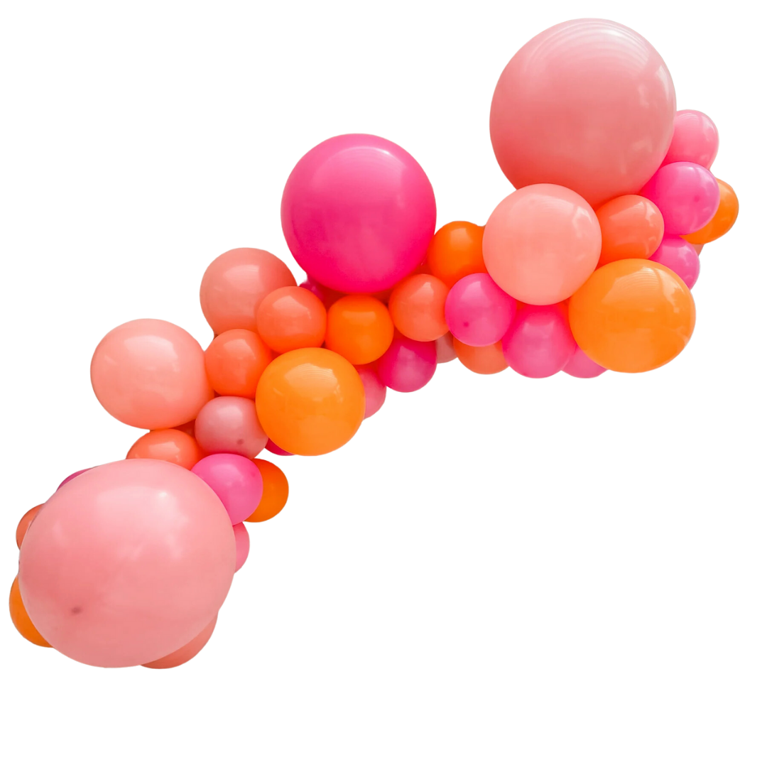 Pink Sorbet Inflated Balloon Garland
