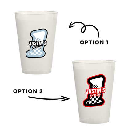 Full Throttle Birthday Sticker Cups