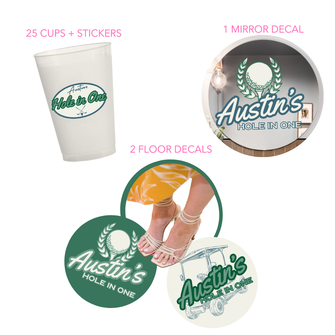 Hole In One Birthday Decal Package