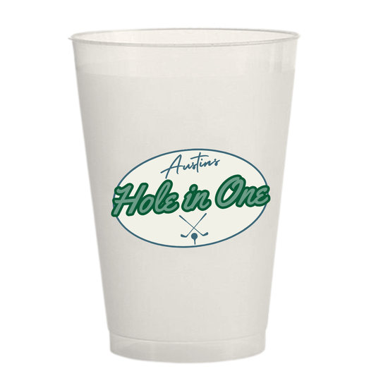 Hole In One Birthday Sticker Cups