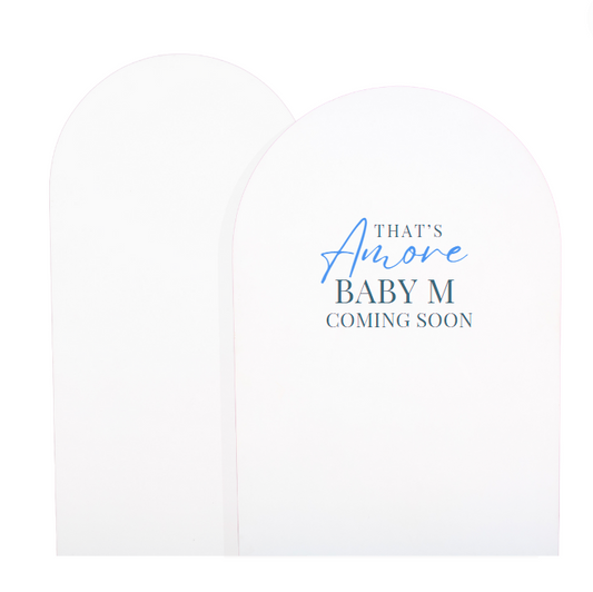 That's Amore Baby Shower Backdrop Decal