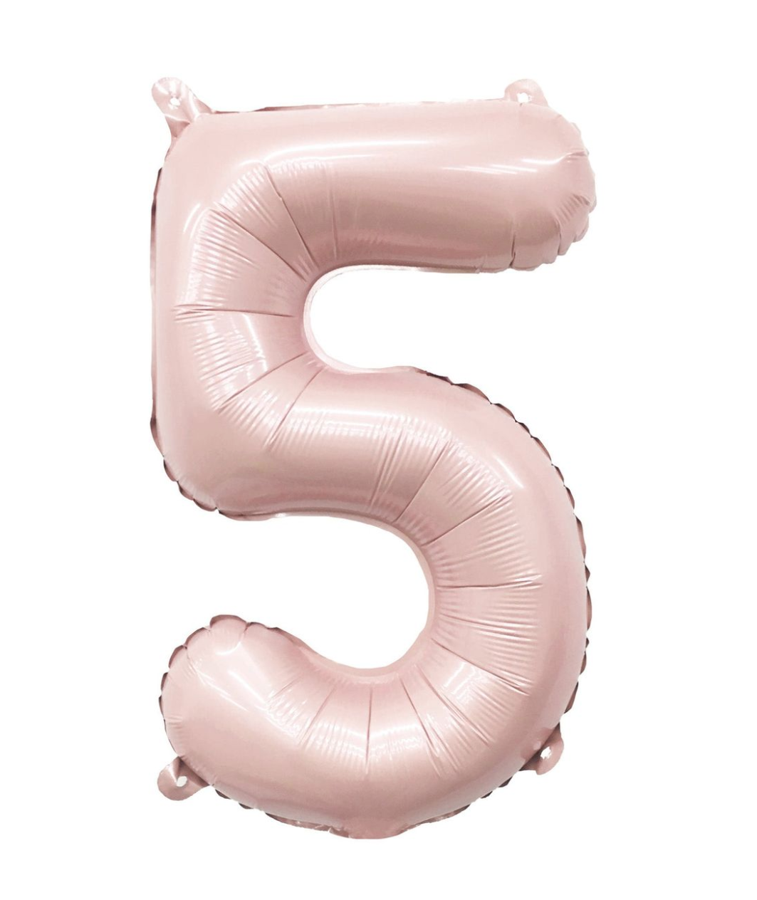 Number 5 Blush Foil Balloon