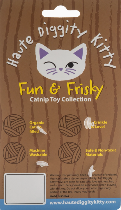 Kitty Vuiton Checkered Balls Organic Catnip Toys