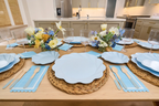Simply Eco Compostable Bamboo Dinner Plate Sky Blue/8pkg