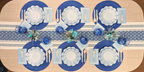 Simply Eco Compostable Bamboo Dinner Plate Sky Blue/8pkg