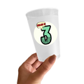 Superhero Birthday Sticker Cups