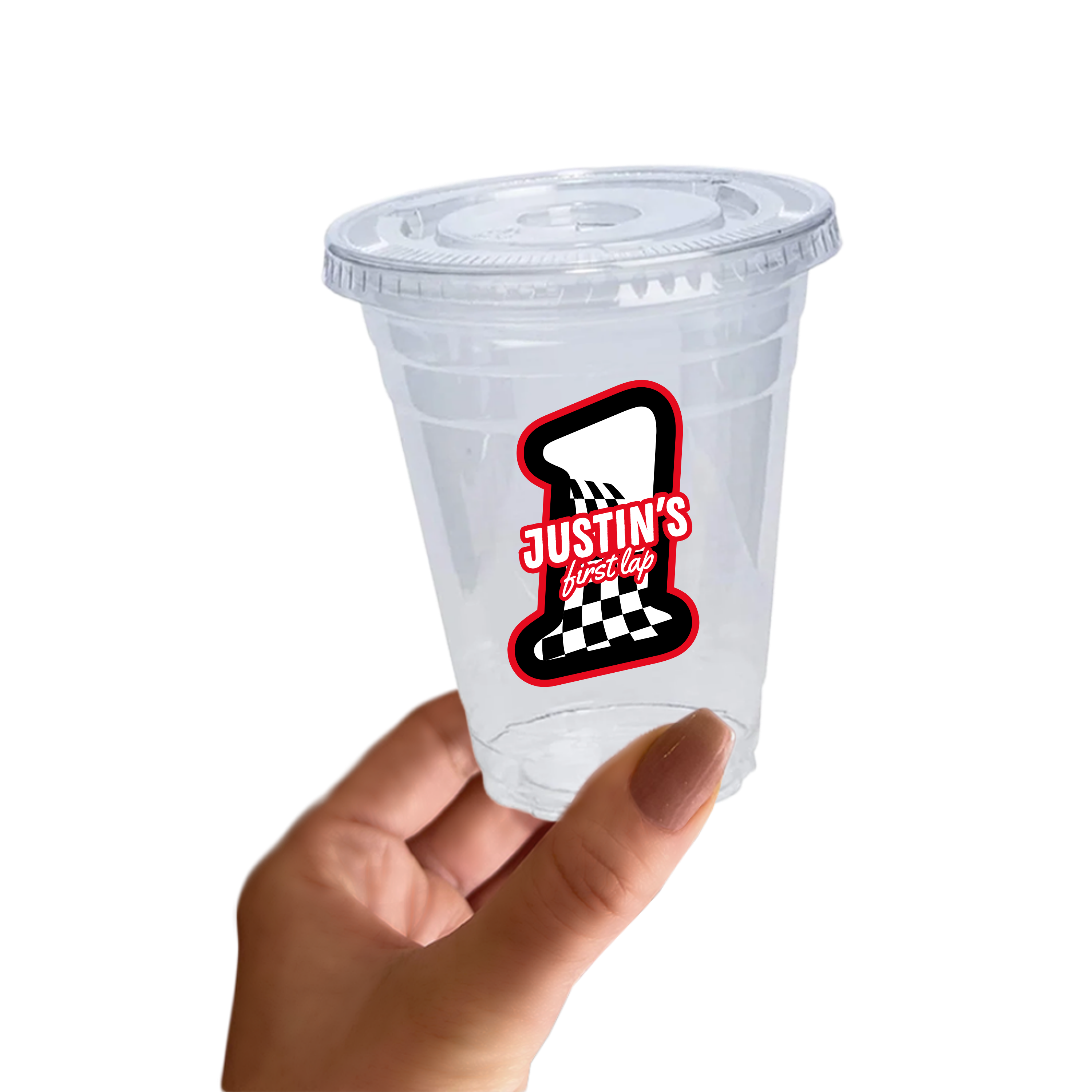 Full Throttle Birthday Sticker Cups