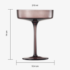Venus Ribbed Champagne Coupe Set 7oz | Set of 6