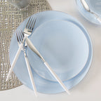 White • Silver Plastic Cutlery Set | 32 Pieces