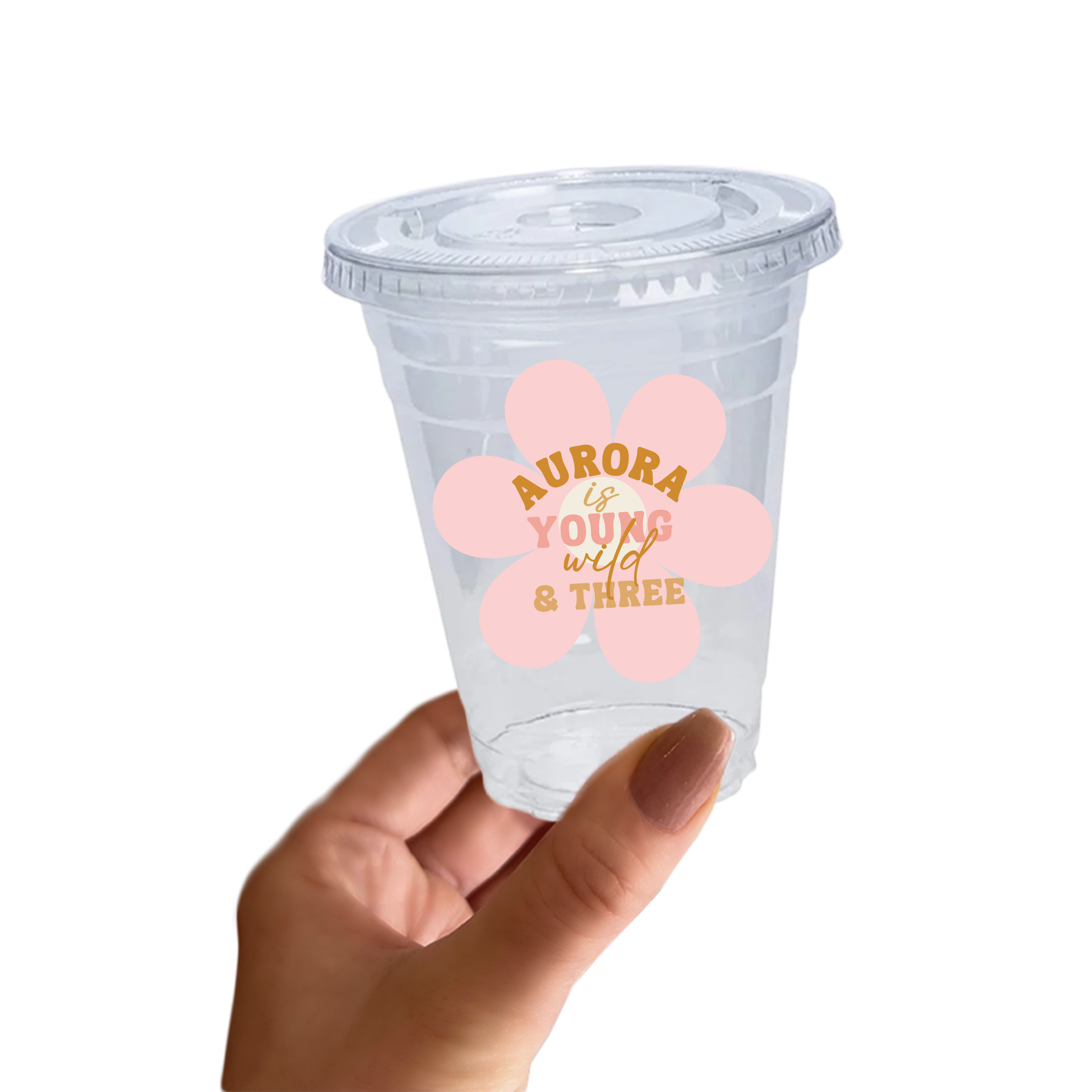 Young Wild & Three Birthday Sticker Cups