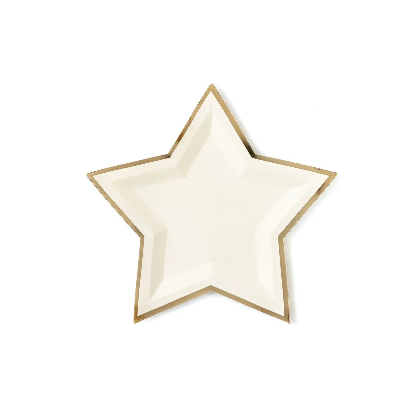 Cream Star Shaped Plates