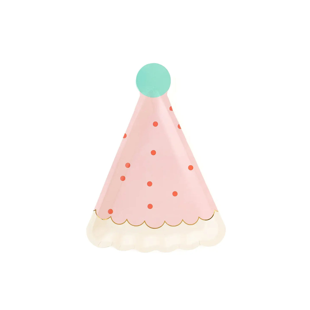 Pink Party Hat Plate
