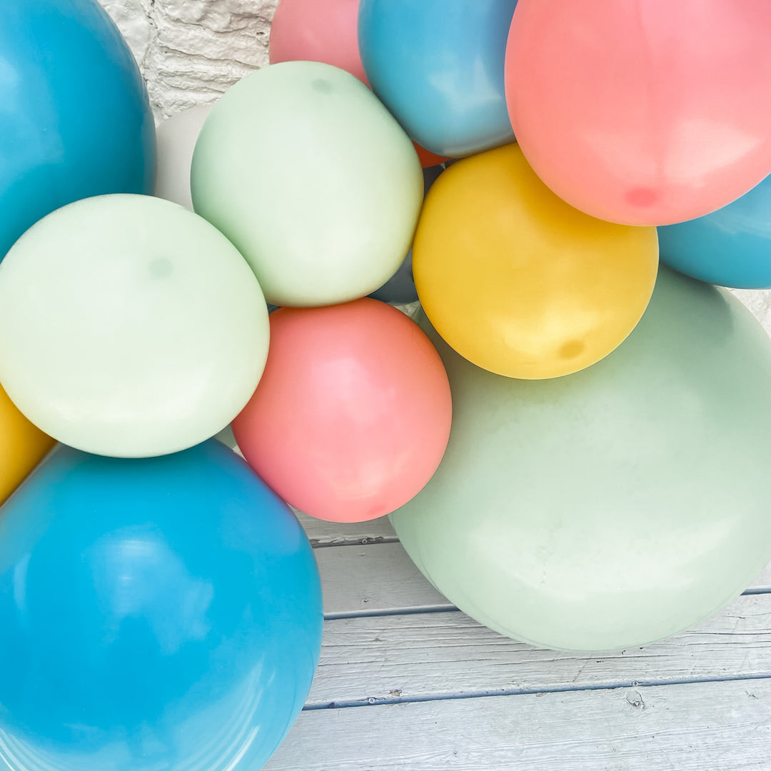 Pastel Rainbow Inflated Balloon Garland – Lushra