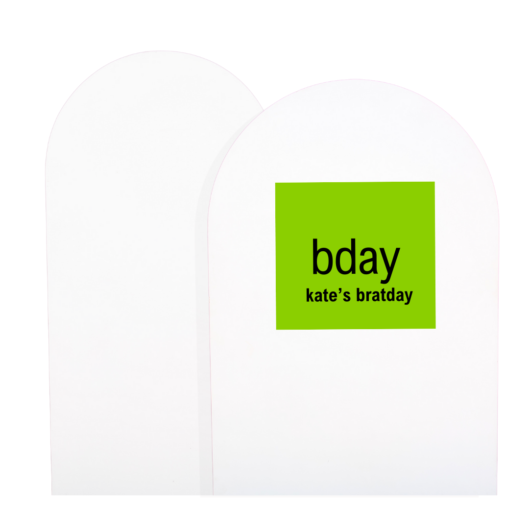 Happy Bratday Backdrop Decal