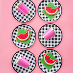 Hey Bae-Bee, Gingham Dinner Plates - 8 Pk