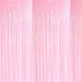 Candy Pink Fringe Curtain