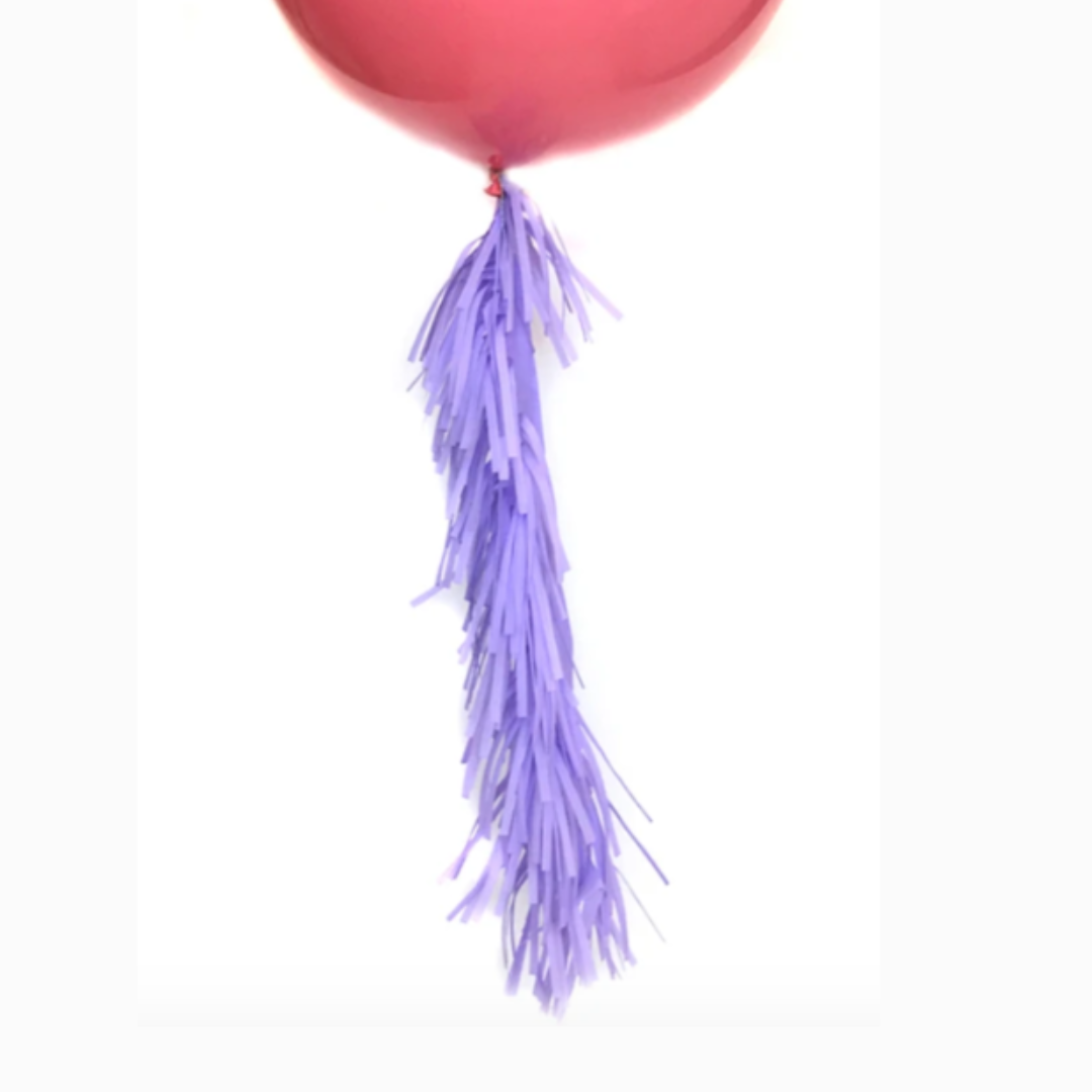 Lavender Frilly Balloon Tassel