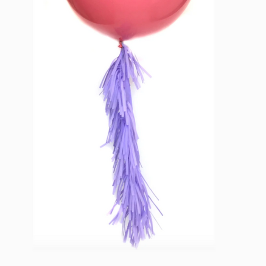 Lavender Frilly Balloon Tassel