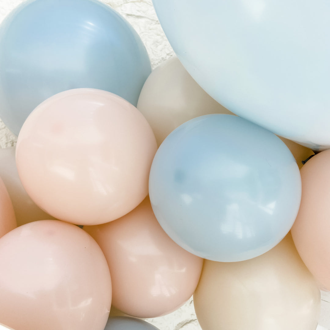 Muted Gender Reveal Inflated Balloon Garland