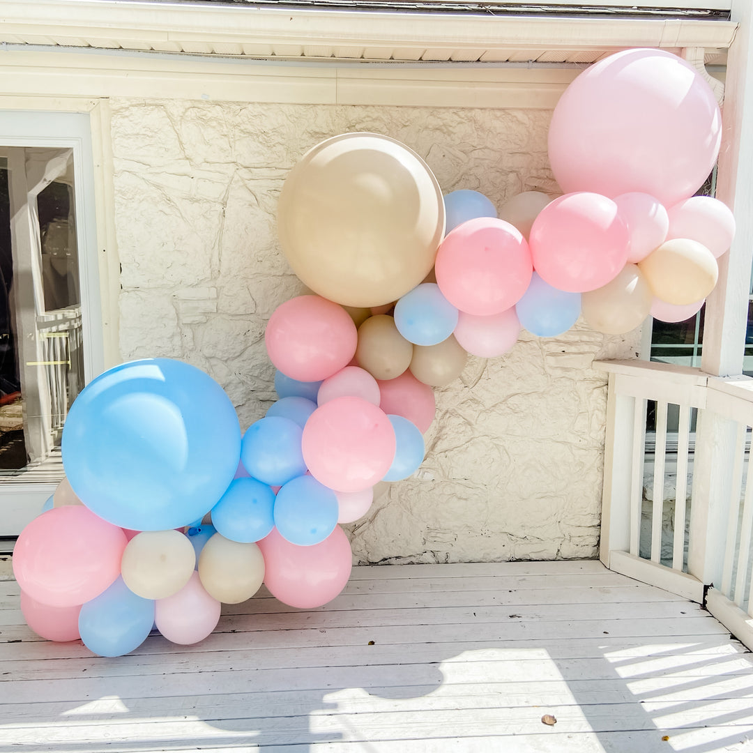 Pastel Gender Reveal Balloon Garland Kit