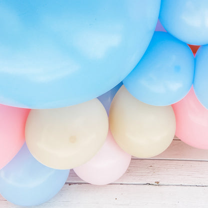 Pastel Gender Reveal Balloon Garland Kit