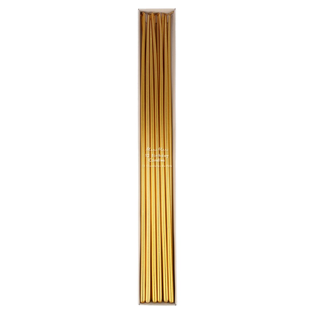 Gold Tall Tapered Candles