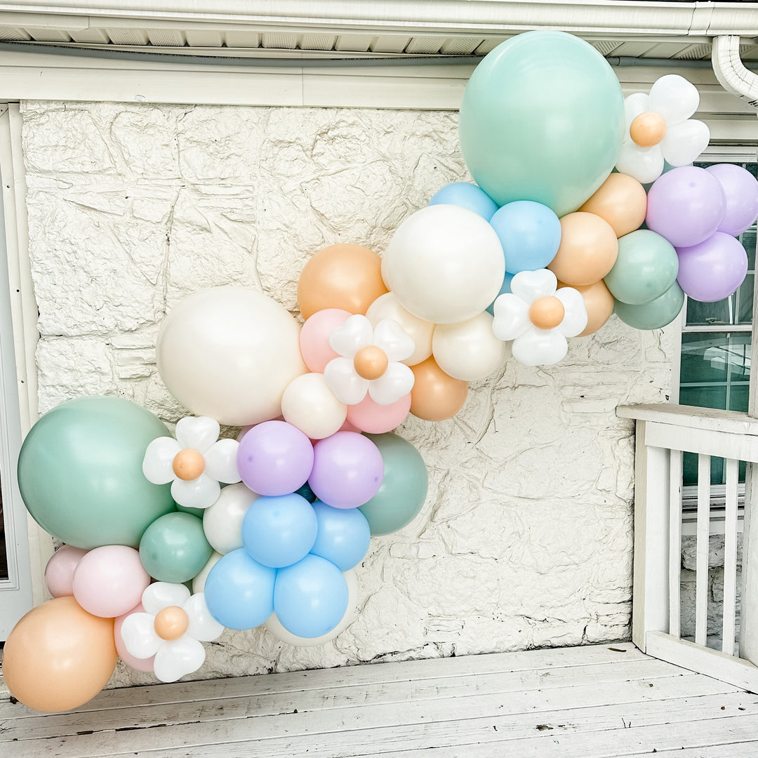 Garden Party Vibes Balloon Inflated Garland