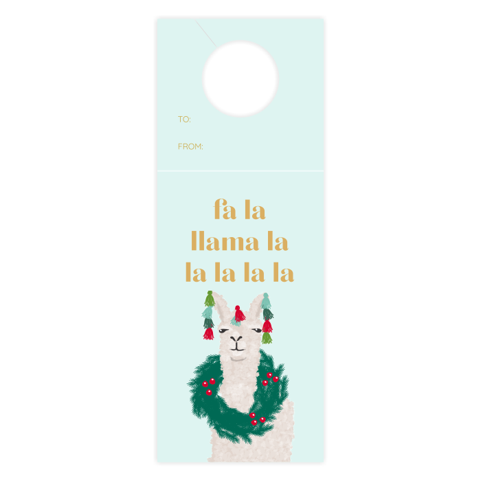 Llama Wine Tag