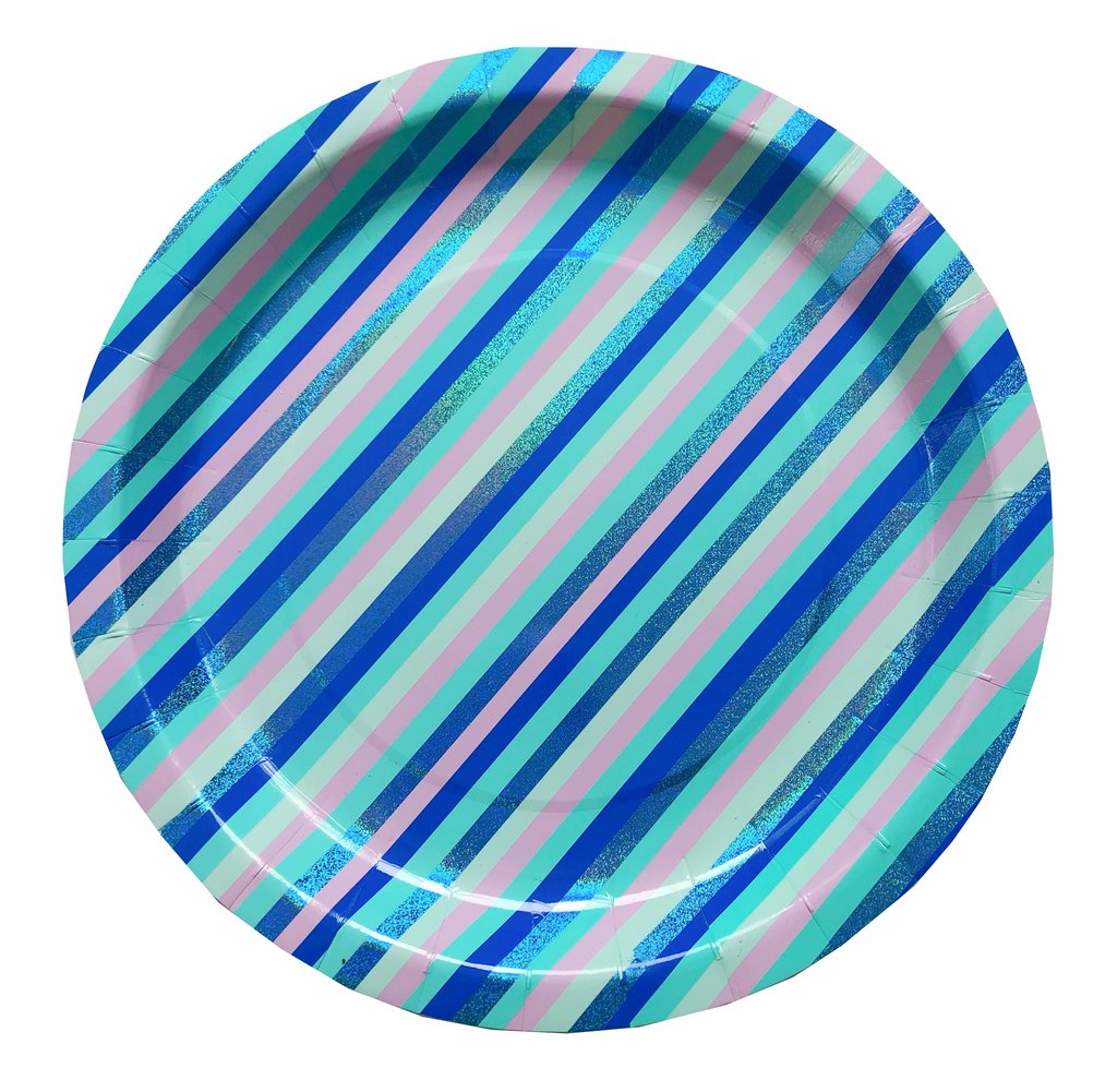 Mystic Stripe Large Plates