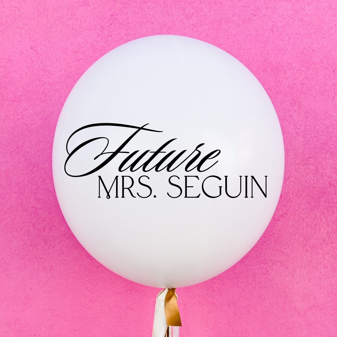 Future Mrs. On Cloud 9 Jumbo Vinyl Balloon