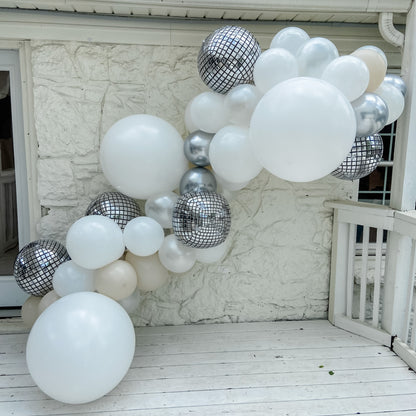 Disco Glam Bride Balloon Garland Kit