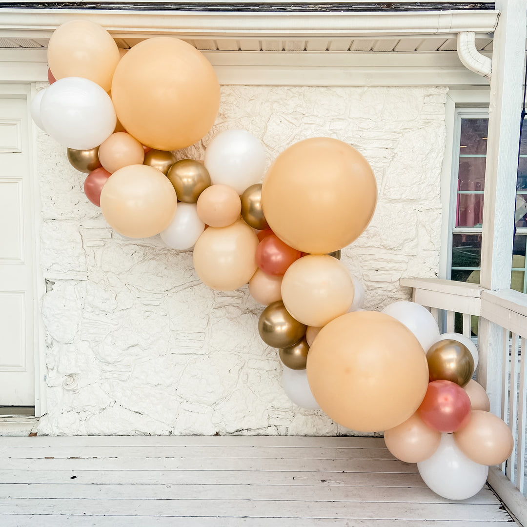 Just Peachy Inflated Balloon Garland