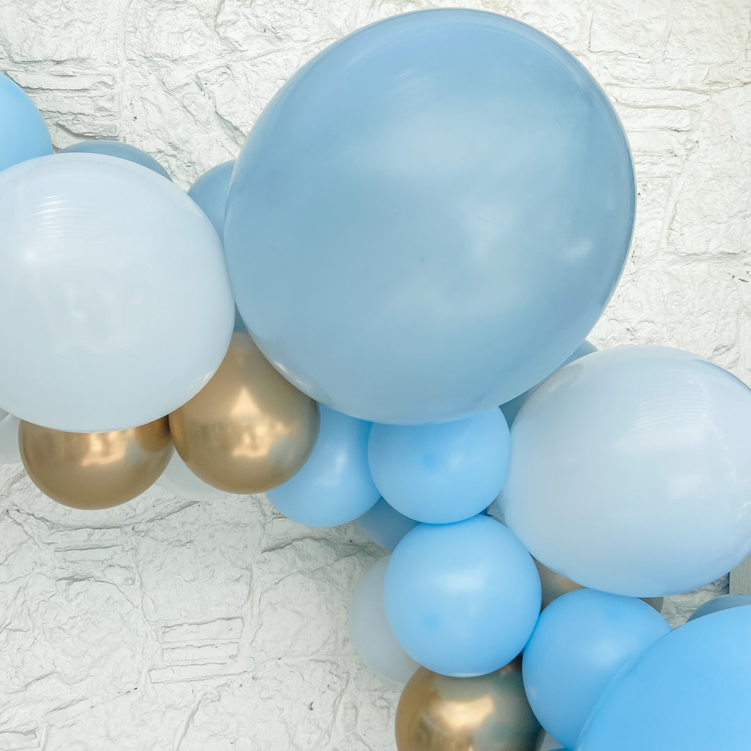 Baby Blue Inflated Balloon Garland