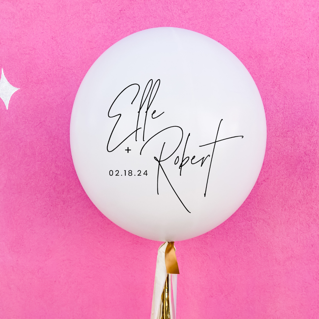 Elle + Robert Jumbo Balloon