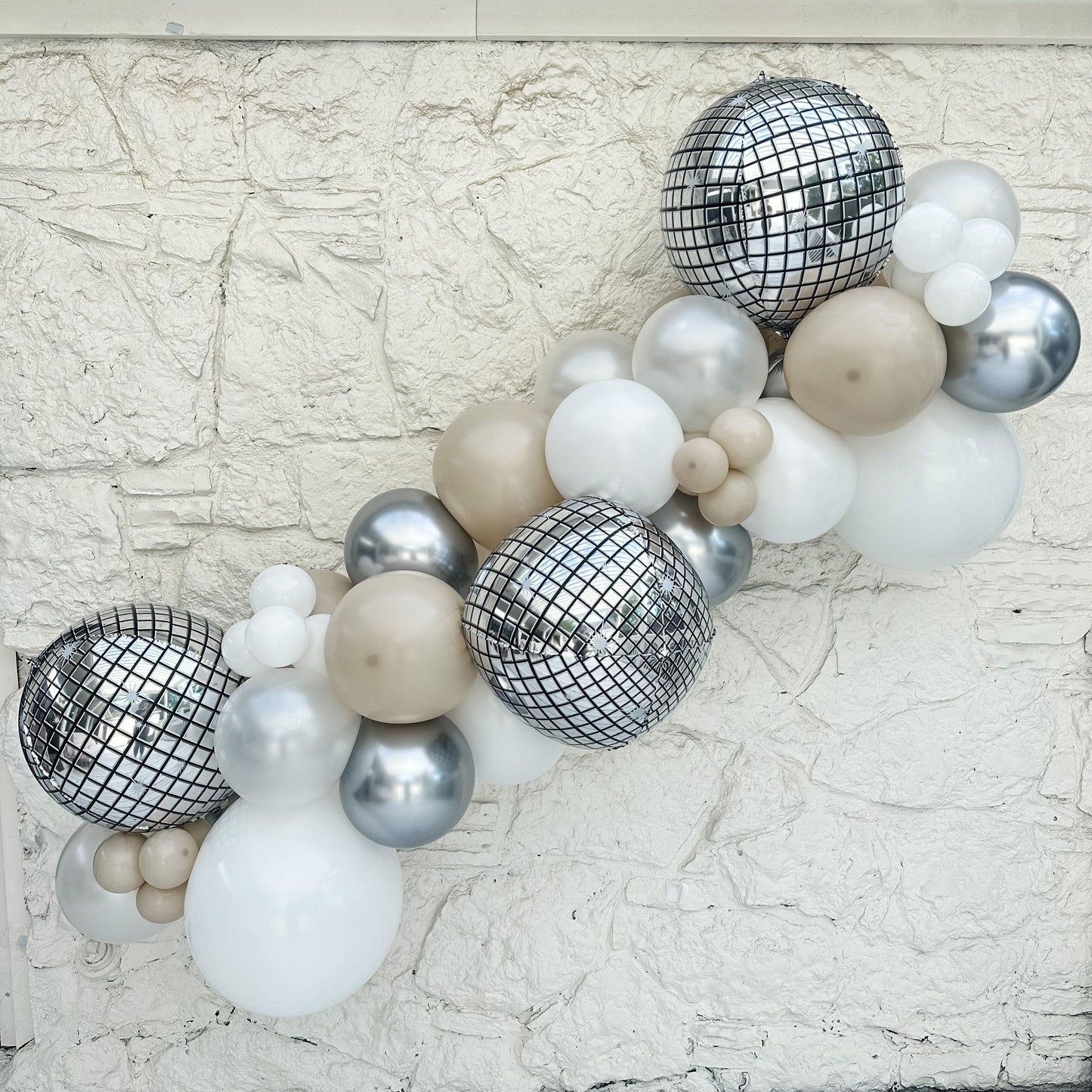 Disco Glam Bride Balloon Garland Kit